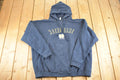 Vintage 1990s Notre Dame Hoodie Sweatshirt Men's L / NCAA College Spell out / 90s Heavyweight Collegiate Sweater