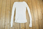 Women Vintage Vigoss Y2K Blank White T-Shirt / Vigoss Grunge Skull Print / Contrast Stitch / Internet Famous Clothing / Over Dyed