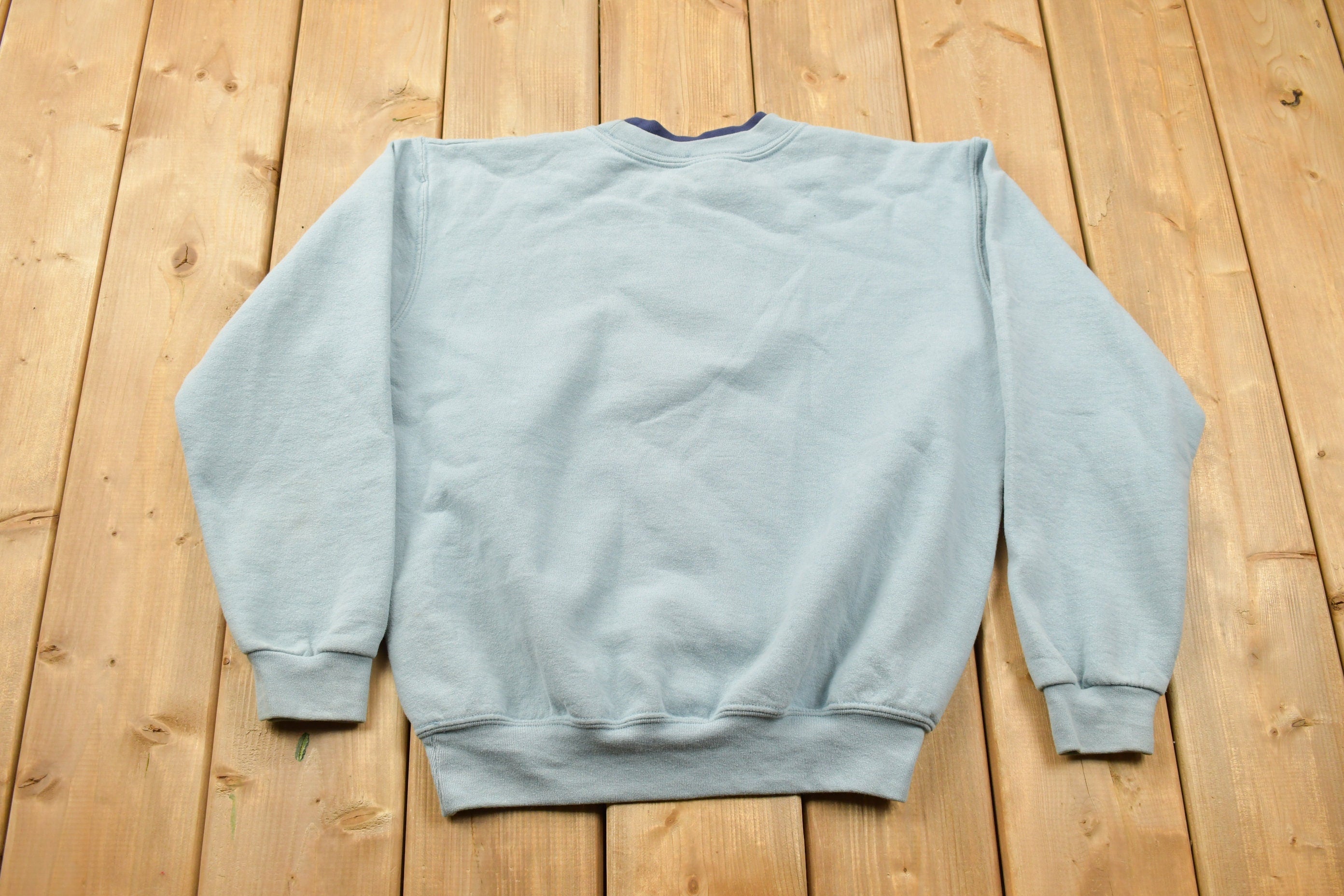 Vintage 1990s Top Stitch Cat Theme Morning Sun Crewneck Sweater  90s Crewneck  Grandma Sweater  Streetwear  Made In USA  Animal Theme