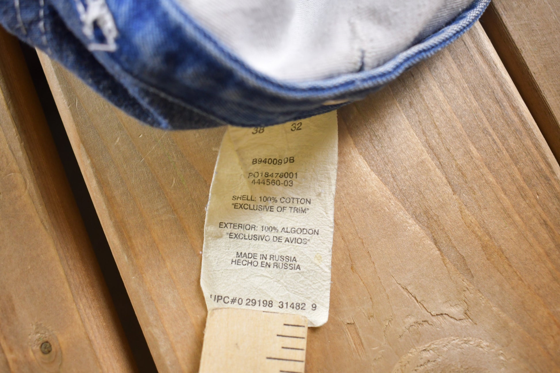 Vintage 1970s Big Smith Blue Denim Jean Overalls Size 38 x 30