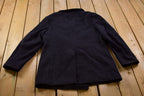 1960s Vintage Navy 100% Wool Button Up Jacket