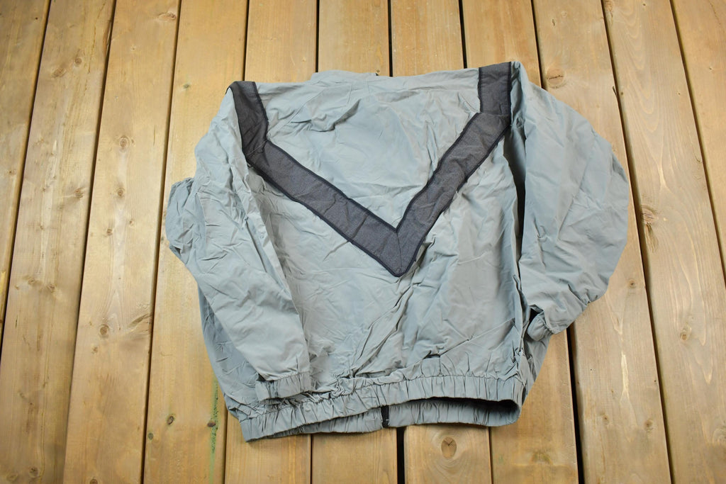Vintage Army Reflective Military Full Zip Windbreaker Jacket