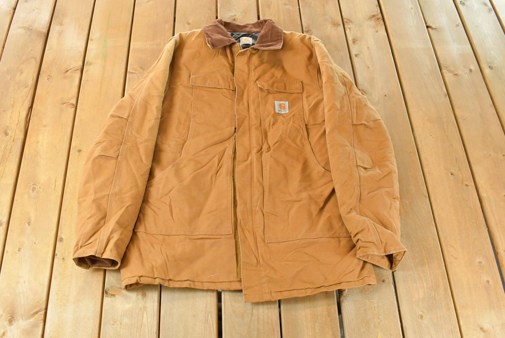 Vintage 1990s Carhartt Traditional Arctic Quilt Lined Jacket Men's 2XL