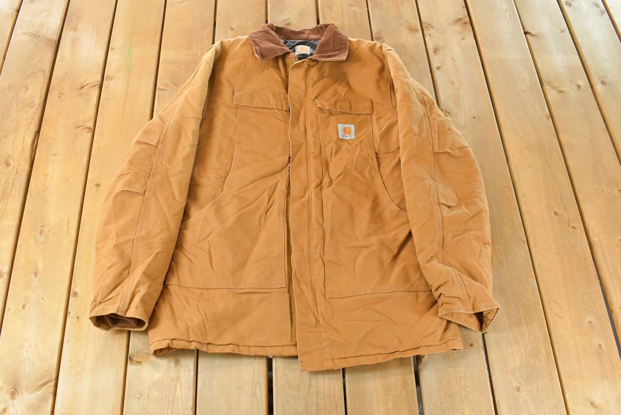 Vintage 1990s Carhartt Traditional Arctic Quilt Lined Jacket Men's 2XL