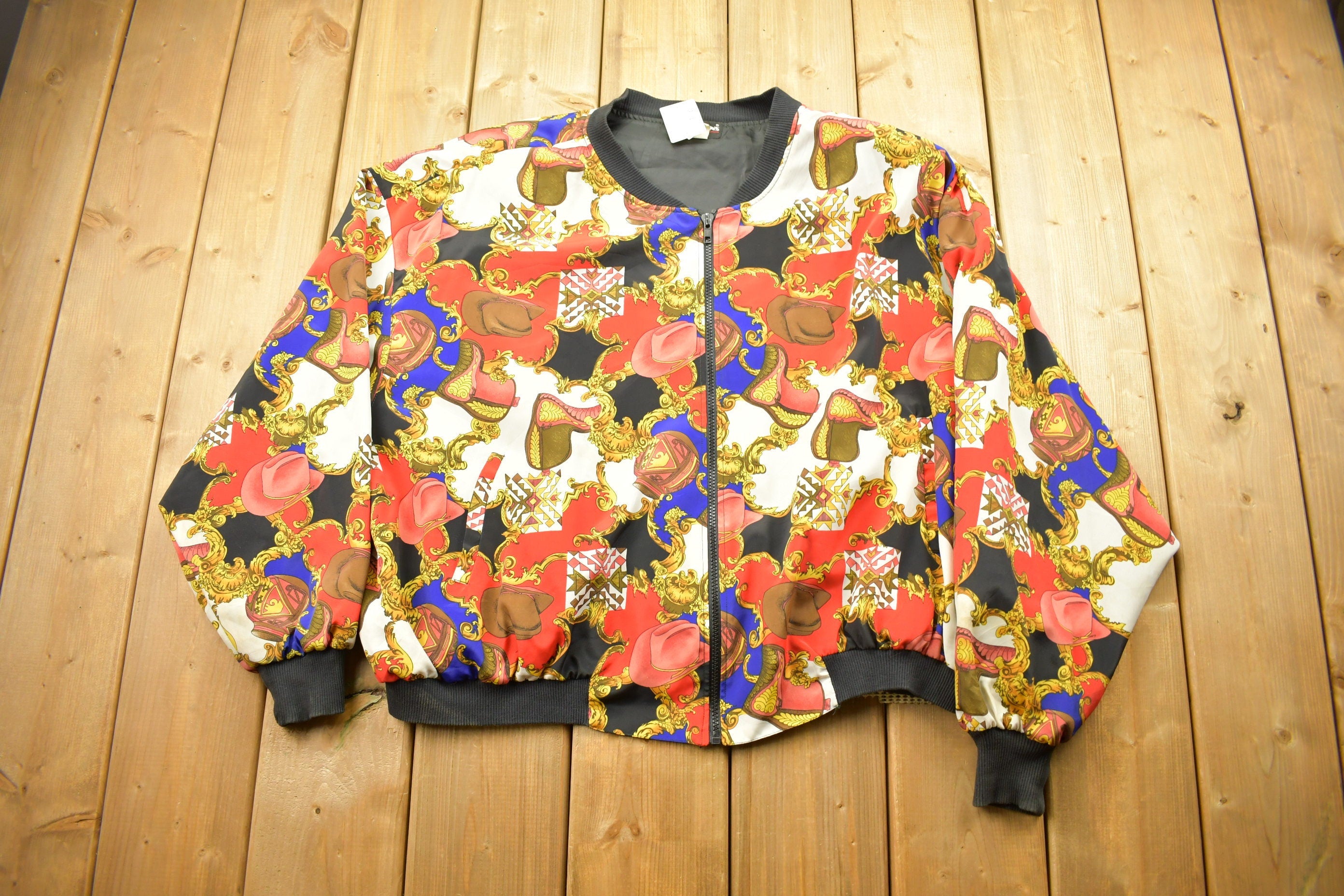 Vintage 1990s All Over Print Windbreaker
