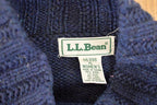 Vintage 1990s LL Bean Christmas Reindeer Wool Knit Crewneck Sweater Women's L