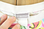 Vintage 1990s Neon Abstract AOP Single Stitch T-Shirt