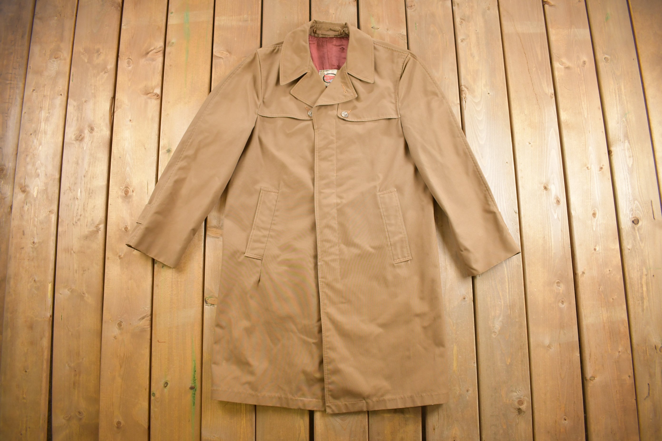 Vintage 1980s Full Length Trench Coat