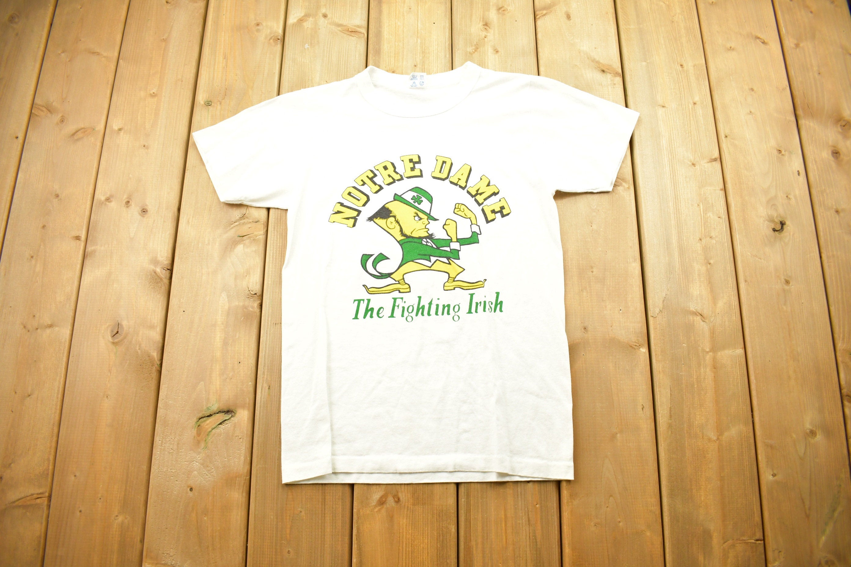 Vintage 1980s University Of Notre Dame Fighting Irish Champion T-Shirt