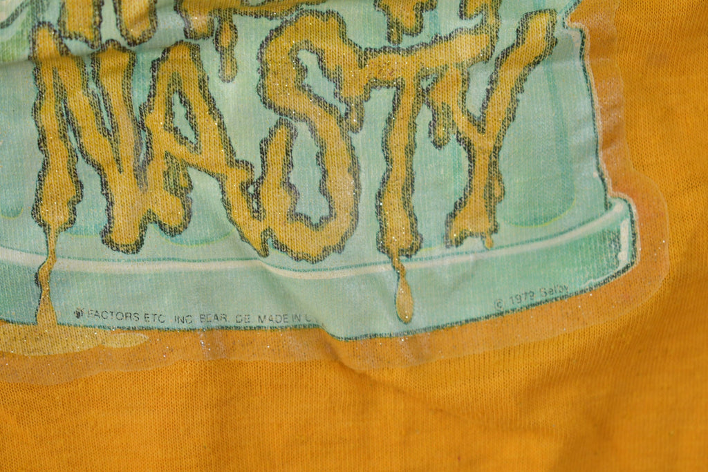 Vintage 1979 Mean And Nasty Single Stitch Rat Graphic T Shirt Made In USA Size M