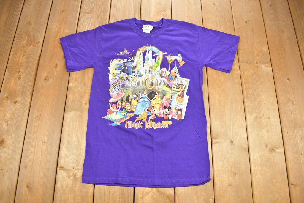 Vintage 1990s Walt Disney World Magic Kingdom Cartoon Promo T-Shirt