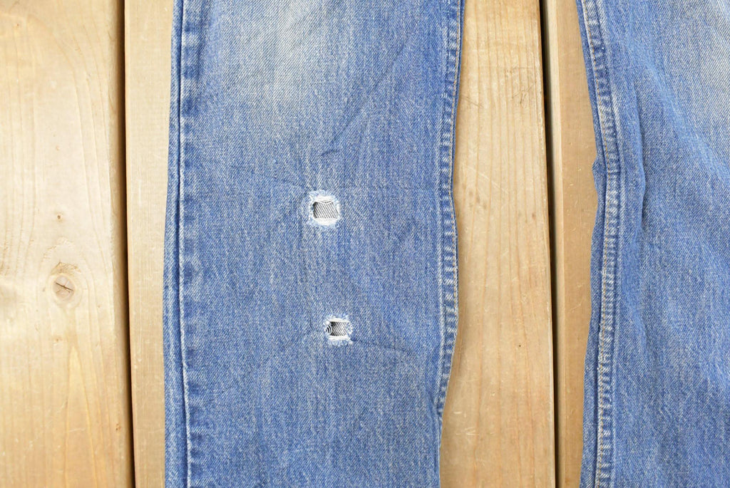 Vintage 1990s Levi's Distressed 716 Orange Tab Student Denim Jeans Men's 28 x 31 / Blue / 90s Levi's