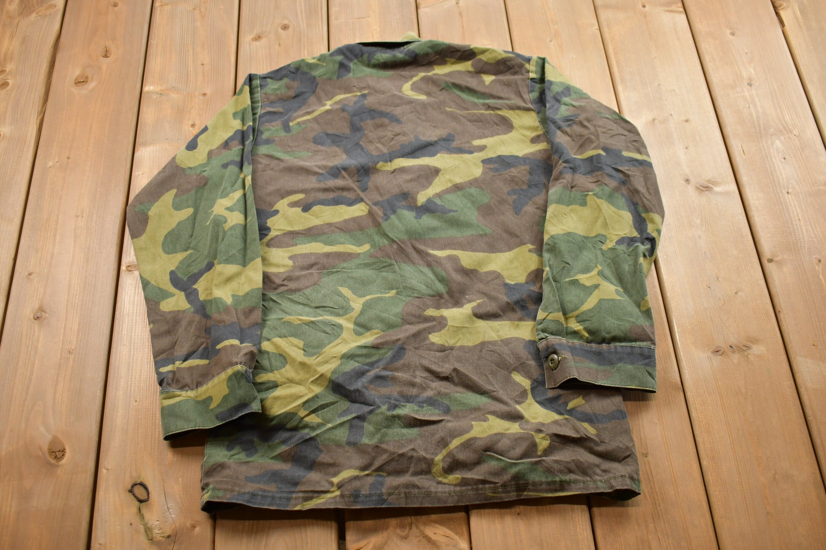 Vintage Military Button Up Shirt