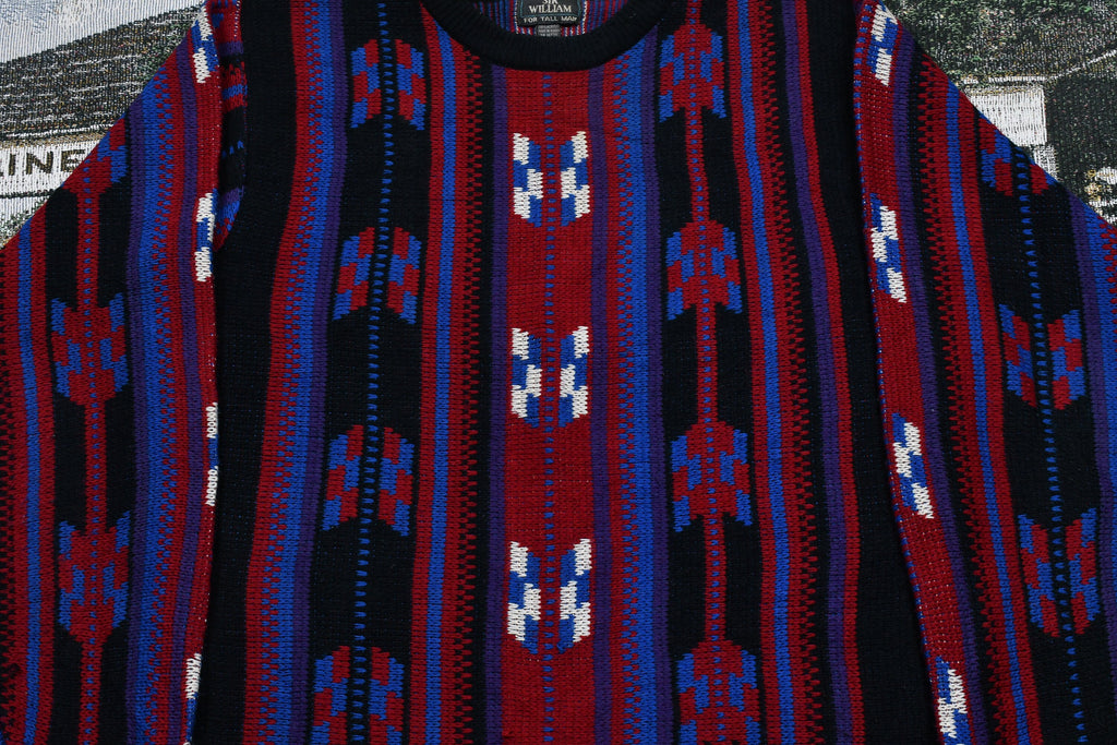 Vintage 1990s Sir WIlliam 3D Knit Sweater