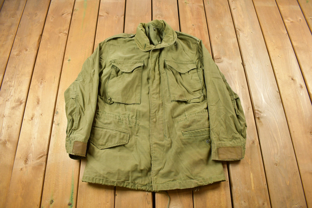 Vintage 1980s Army Military Field Jacket
