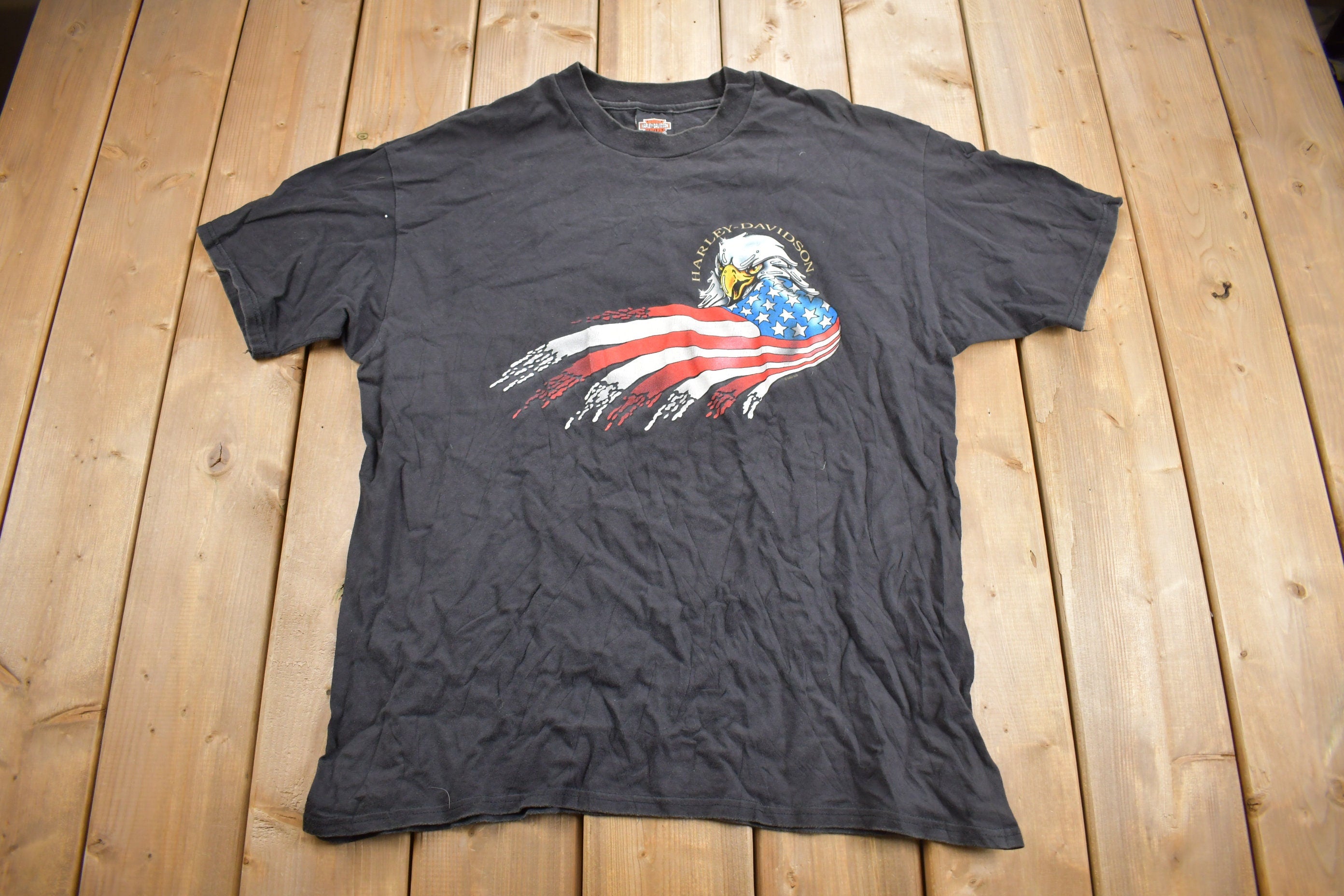 Vintage 1997 Vandervest Harley Davidson Peshtigo WI T-Shirt