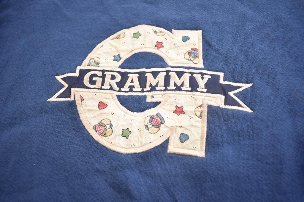 Vintage 1990s Grammy Embroidered Crewneck Sweatshirt Made In USA