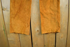 Vintage 1960s 1970s Leather Suede Bootcut Pants Jeans Women's 28 x 30.5
