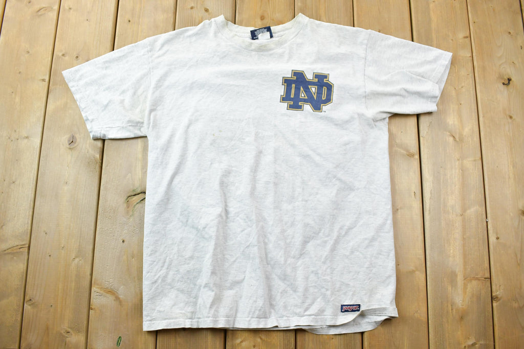 Vintage 1990s Notre Dame Fighting Irish Jansport University Collegiate T-Shirt / NCAA Tee / Americana / Sportswear