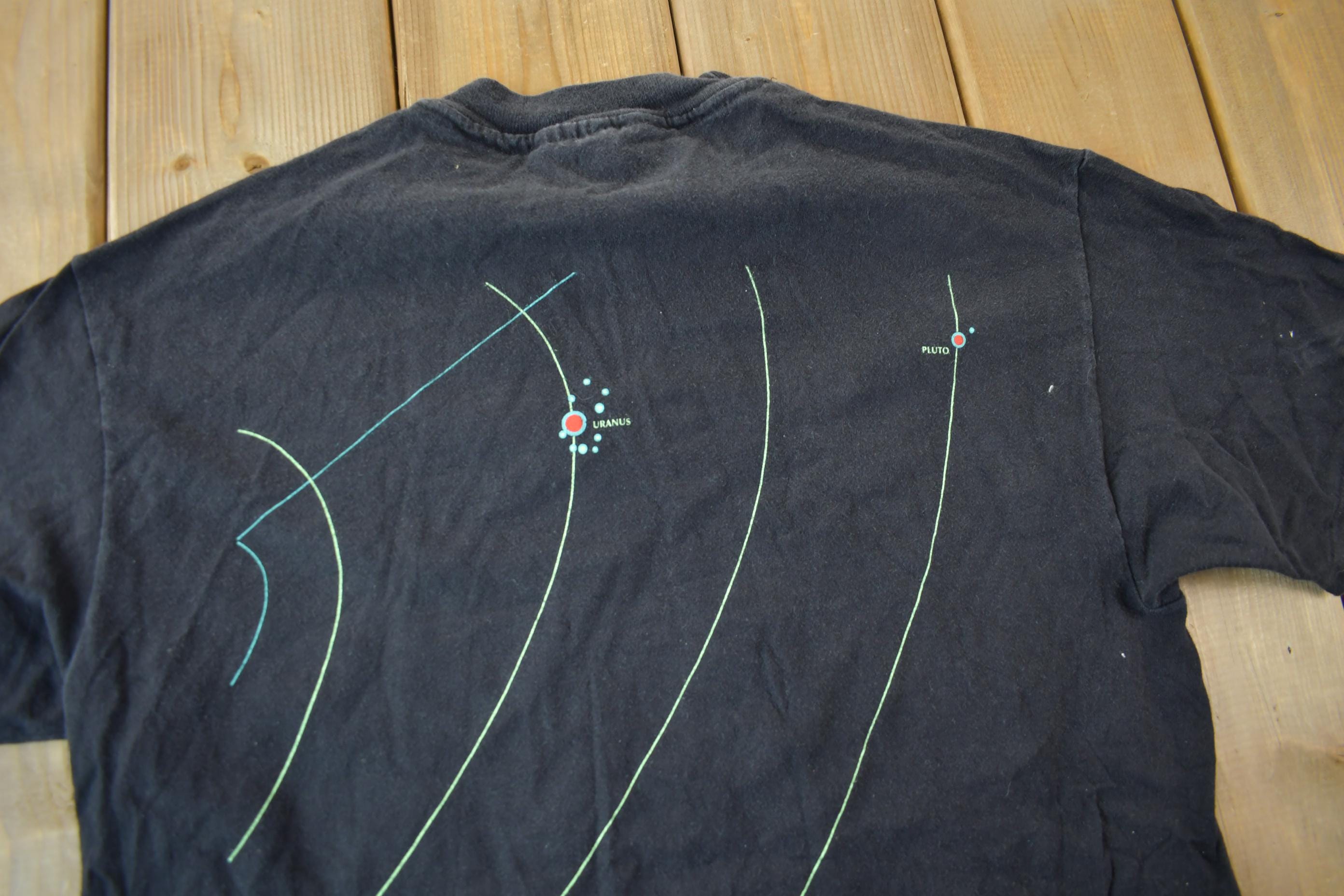 Vintage 1993 Solar Orbits Galaxy Space Theme Graphic T-Shirt Size Medium