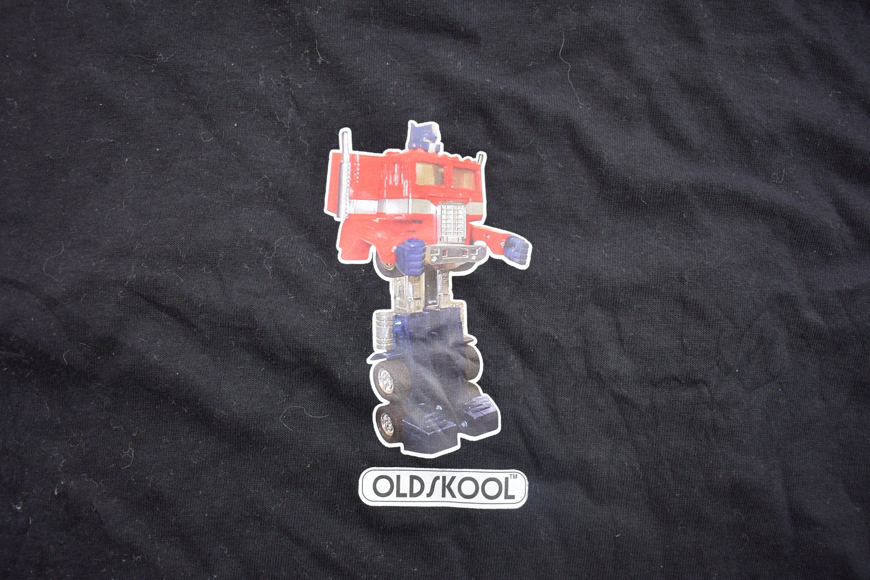 Vintage 1990s Old Skool Transformer Action Figure Graphic T-Shirt