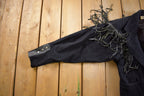 Vintage 1980s G4000 Wool And Leather Johnathan Stevens Western Fringe Jacket