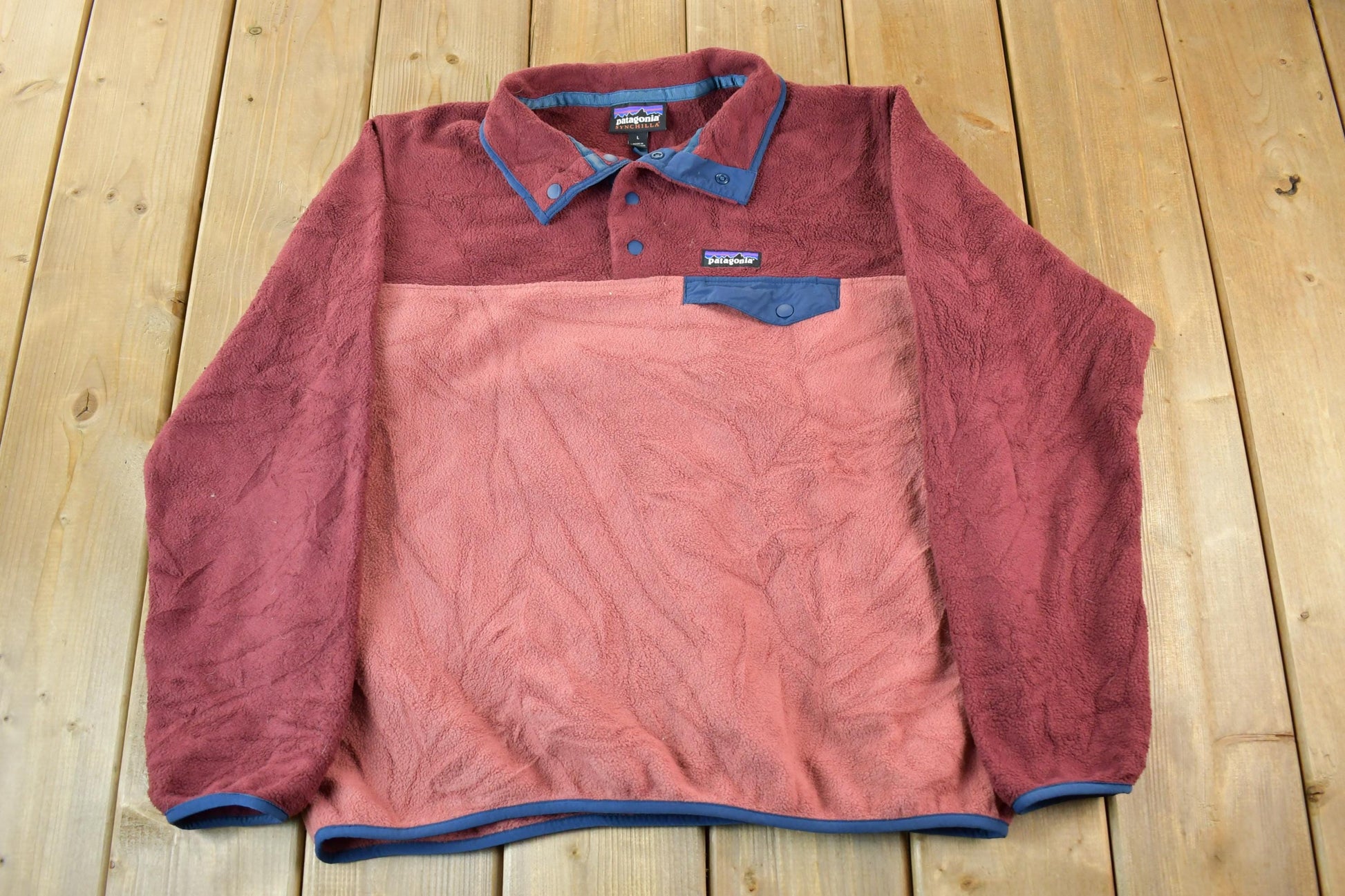 Vintage 2000s Patagonia Synchilla T-Snap Fleece Sweater Women's Large