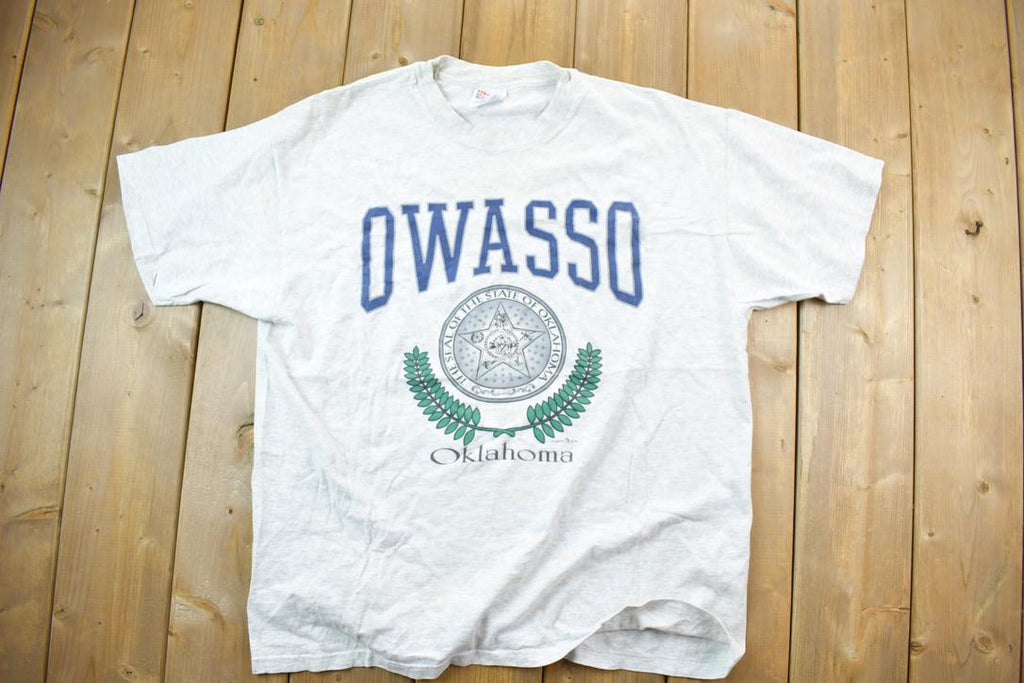 Vintage 1990s Owasso Oaklahoma University Collegiate T-Shirt