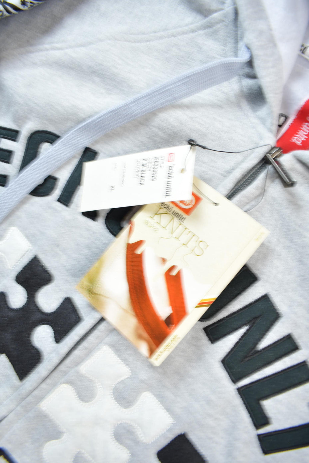 Vintage Deadstock Y2K Ecko Embroidered Zip Up Hoodie Size XL / Streetwear / Oversized / Y2K Style / Vintage Ecko / NWT