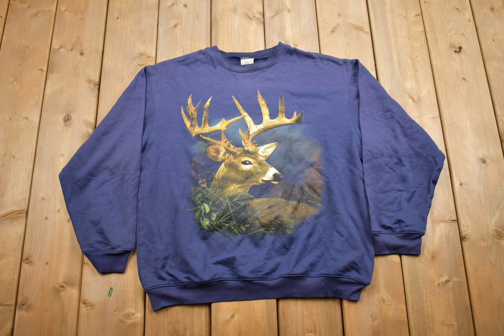 Vintage 1990s Deer Theme Crewneck