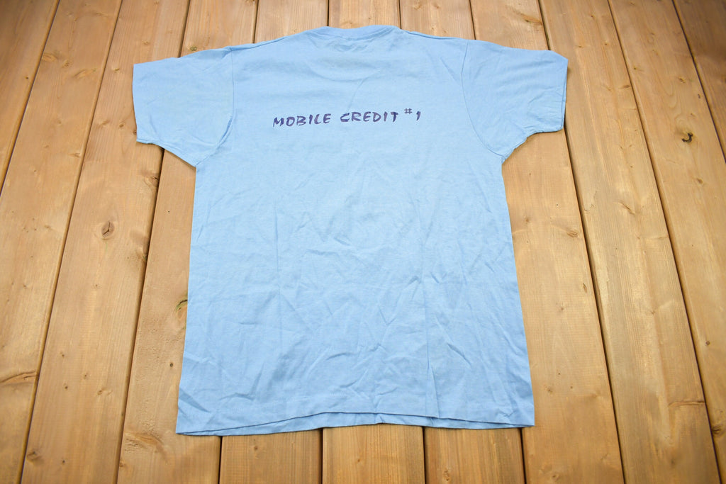 Vintage 1980s Mobile Credit #1 Graphic T Shirt