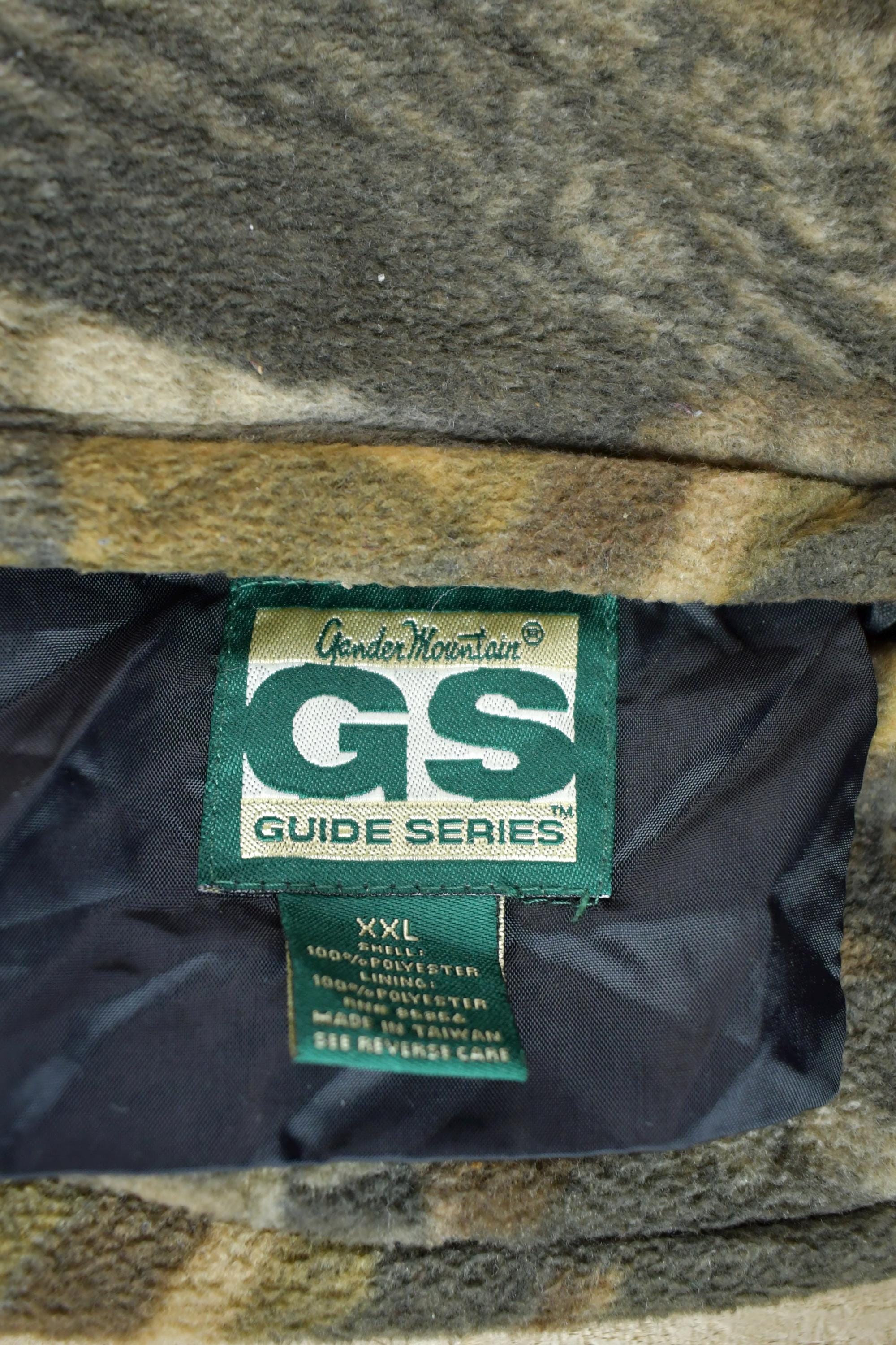Vintage 1990s Guide Series Camo Fleece Sweater Vest