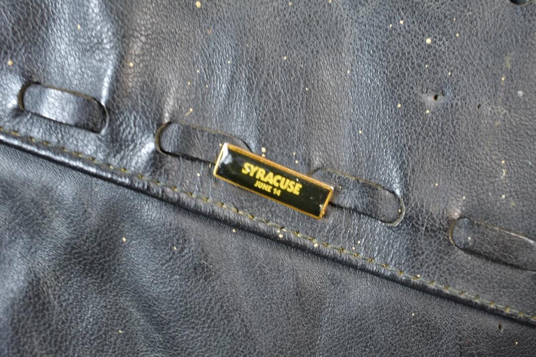 Vintage 1980s Golden Crown Leather Vest