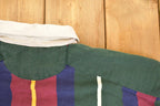 Vintage 1990s Croft And Barrow Striped Rugby Button Up Shirt Men's M
