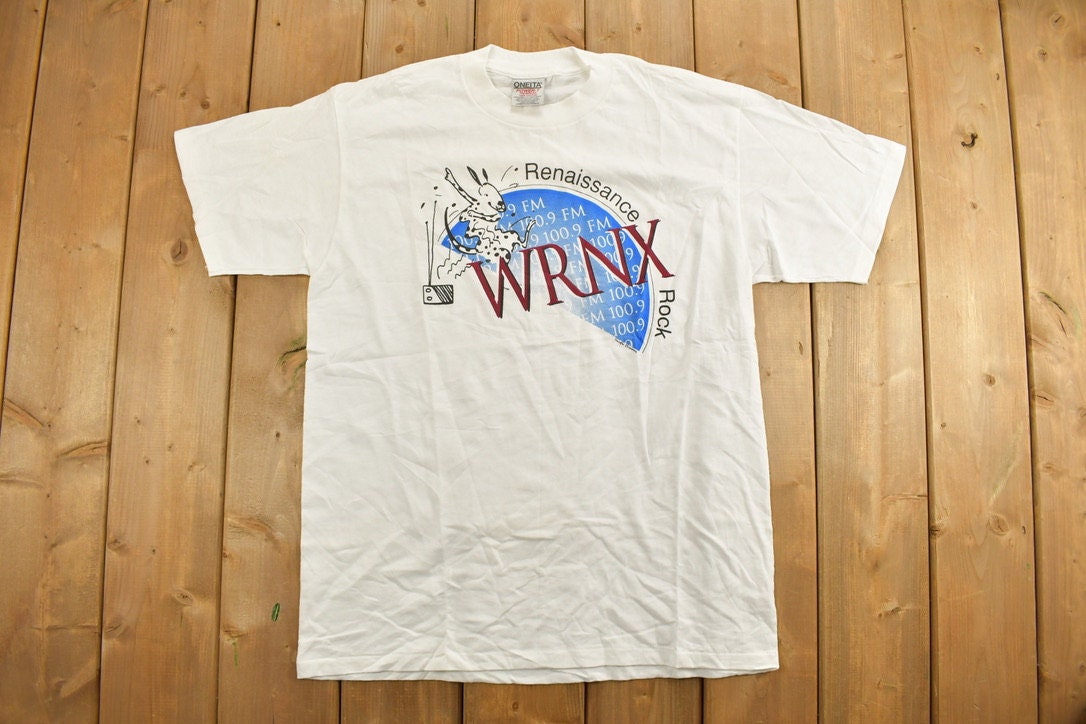 Vintage 1990s Renaissance WRNX 100.9 Souvenir T Shirt