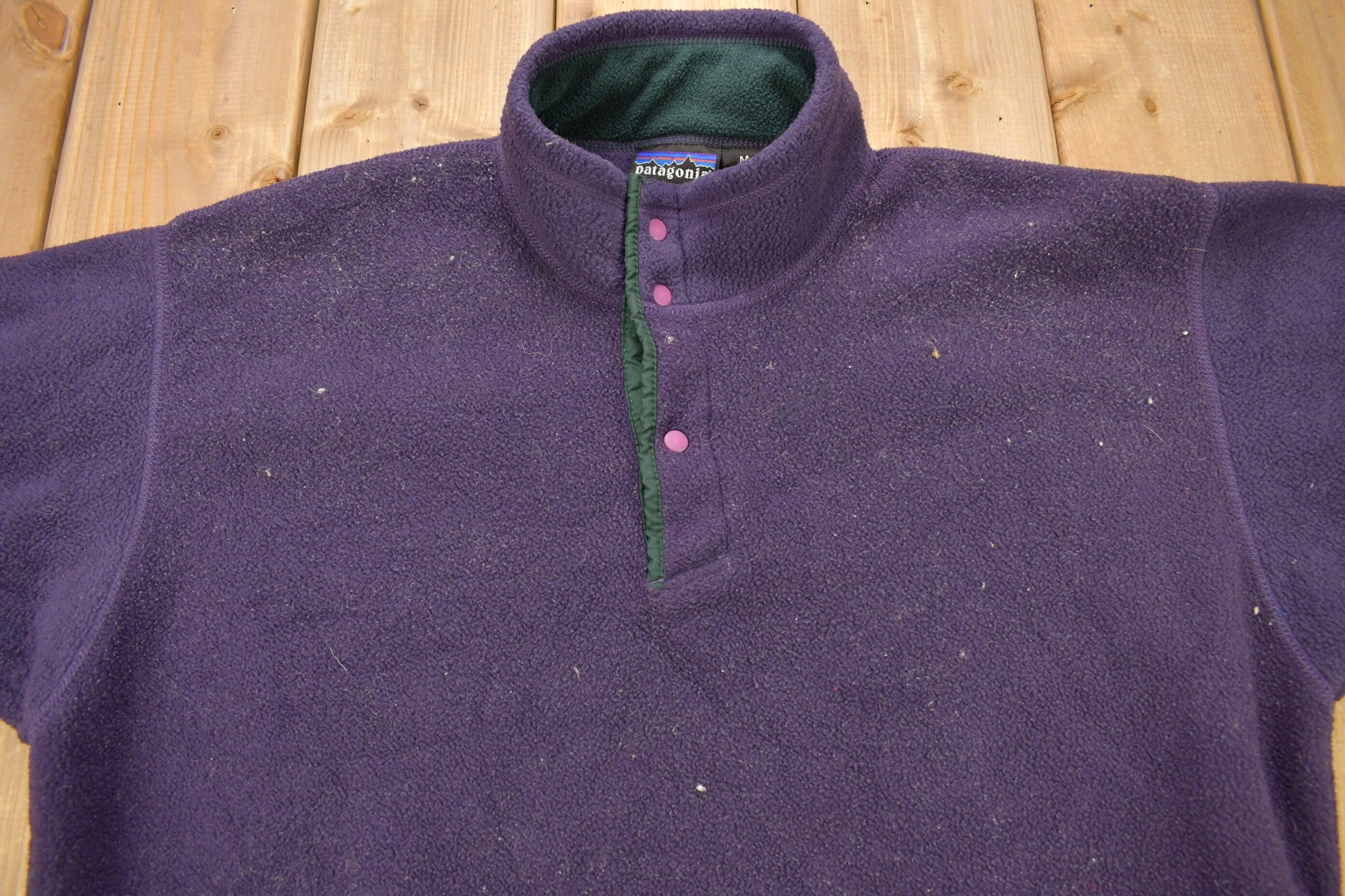 Vintage 1990s Patagonia T Snap Fleece Sweater & Matching Pants Size M