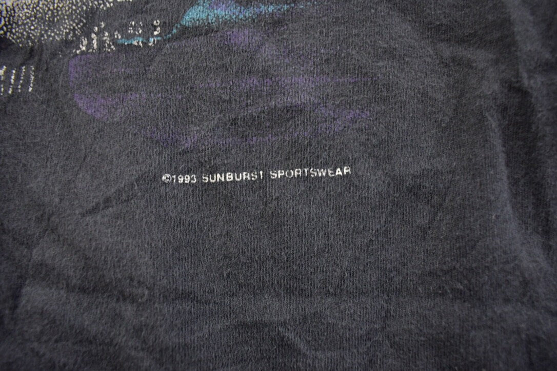 Vintage 1993 Upper Michigan Duck Themed Travel T-Shirt