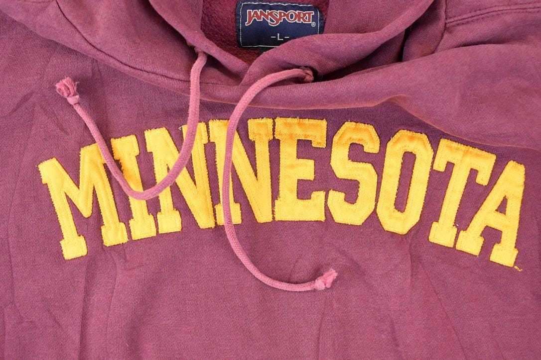 Vintage 1990s Jansport Minnesota University Hoodie Sweater Men's L