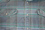 Vintage 1990s Converse One Star Plaid Button Up Shirt Men's L / 90's Rugged Polo