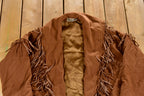 Vintage 1980s Raffinati Cashmere Fringe Full Length Coat