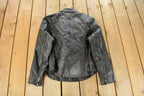 Vintage 1990s Rocky Mountain Hide Leather Motorcycle Jacket Women's S