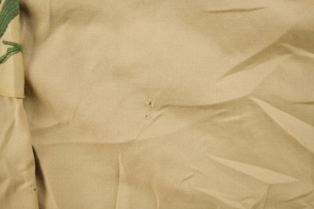 Vintage 1990s Beige Blank USMC Button Up Military Shirt