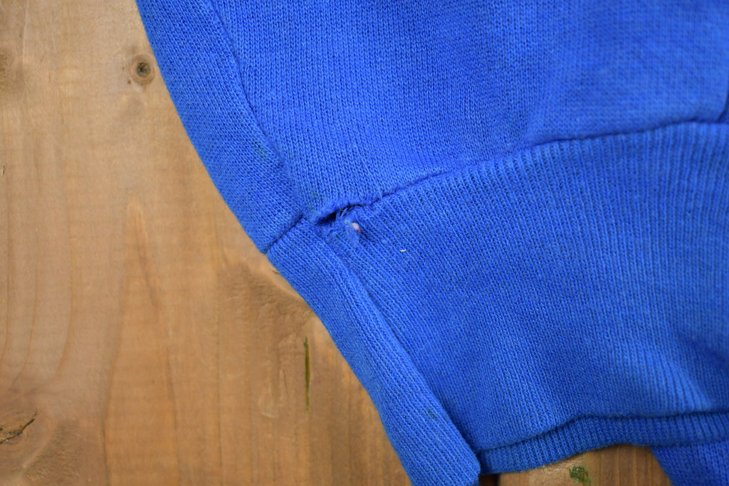 Vintage 1980s Blue Tultex Blank Crewneck Sweatshirt