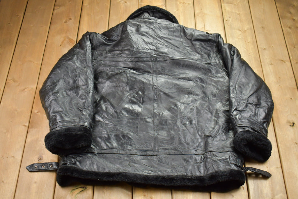 Vintage 1990s Legacy Leather Fur Jacket