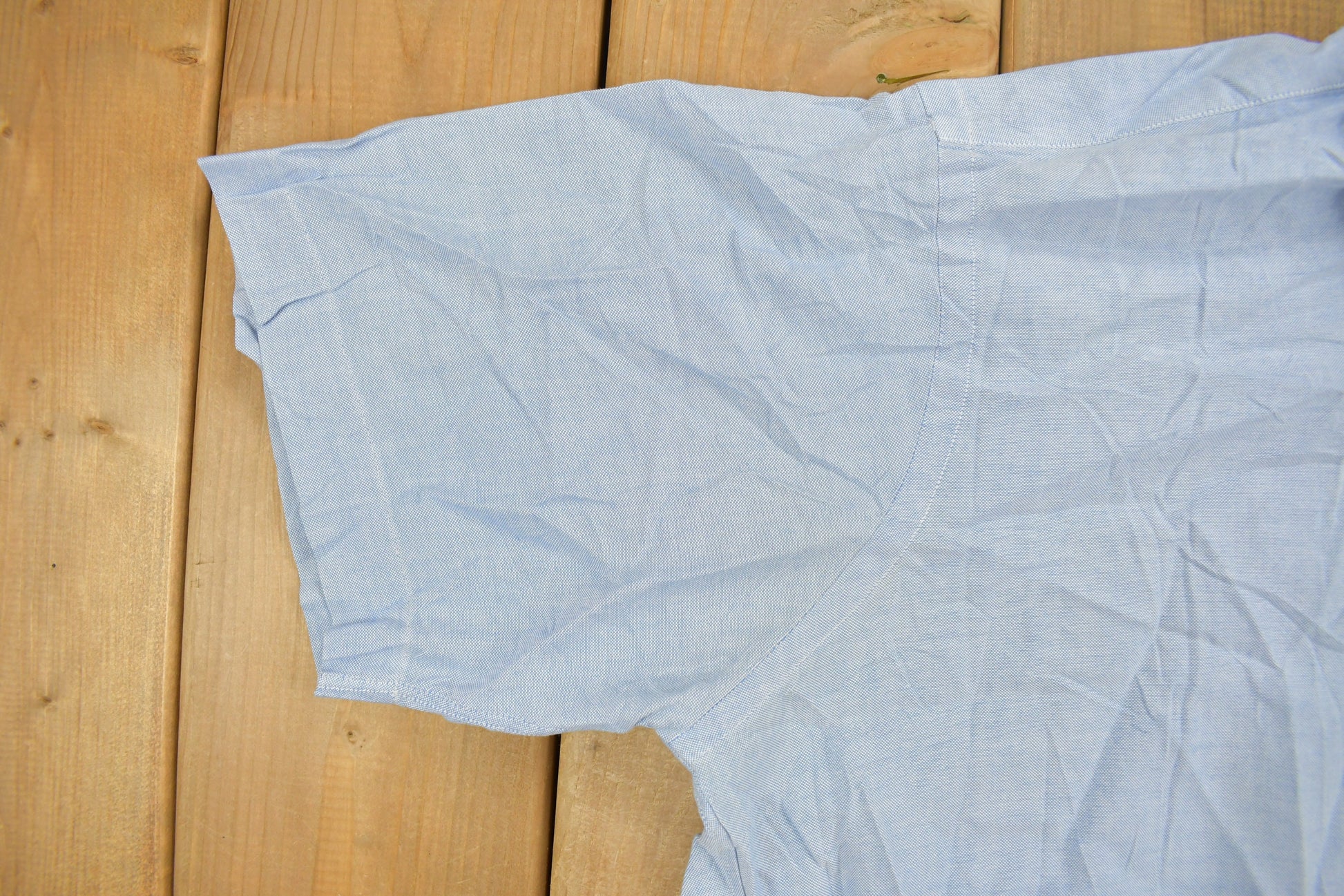 Vintage 1990s Brooks Brothers Blue Button Up Short Sleeve Shirt