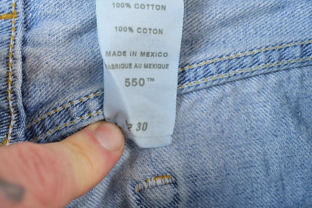 Vintage 1990s Levi Strauss Red Tab 550 Denim Jeans Size 32 x 30