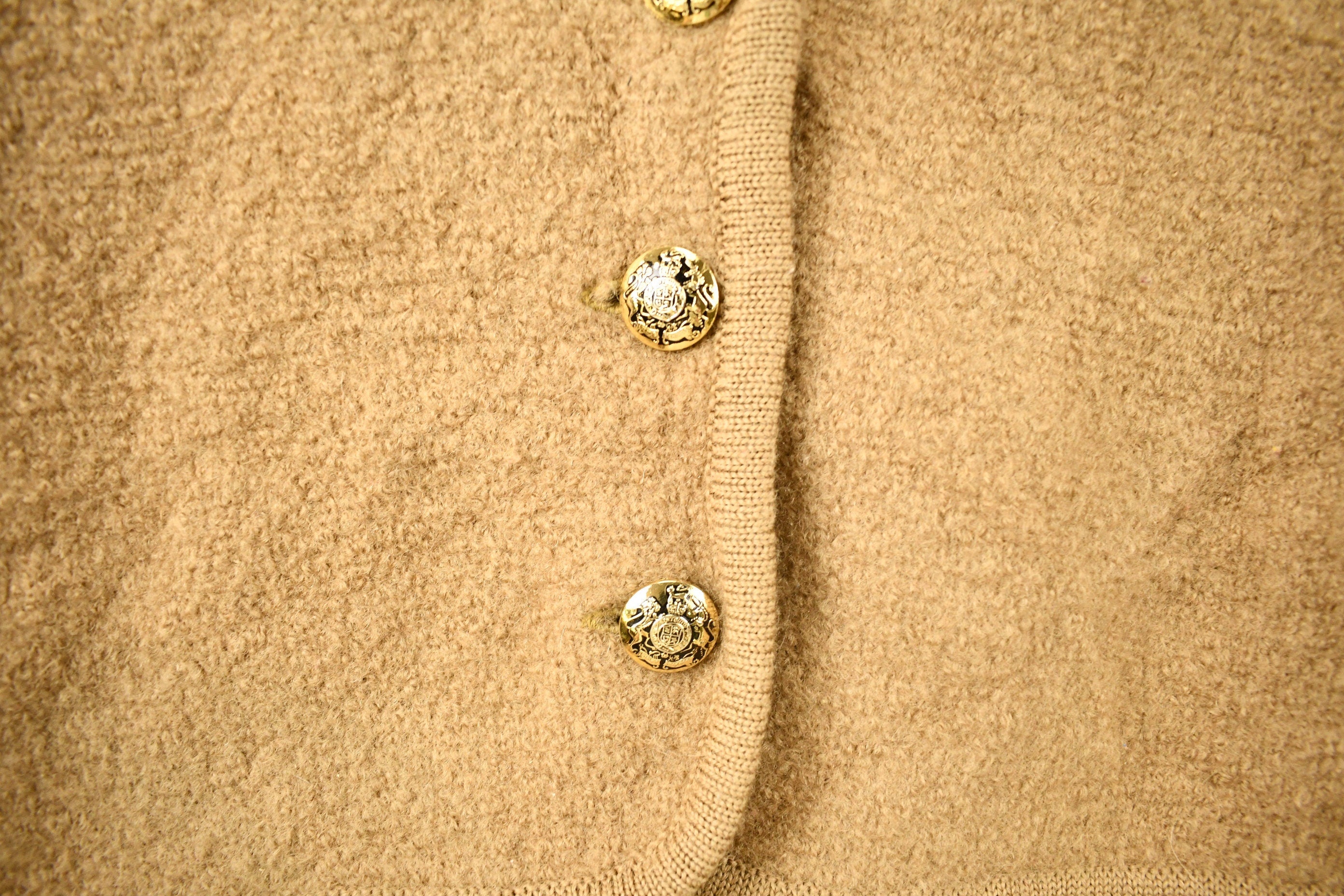 Vintage 1990s Carroll Reed Button Up Cardigan Blazer
