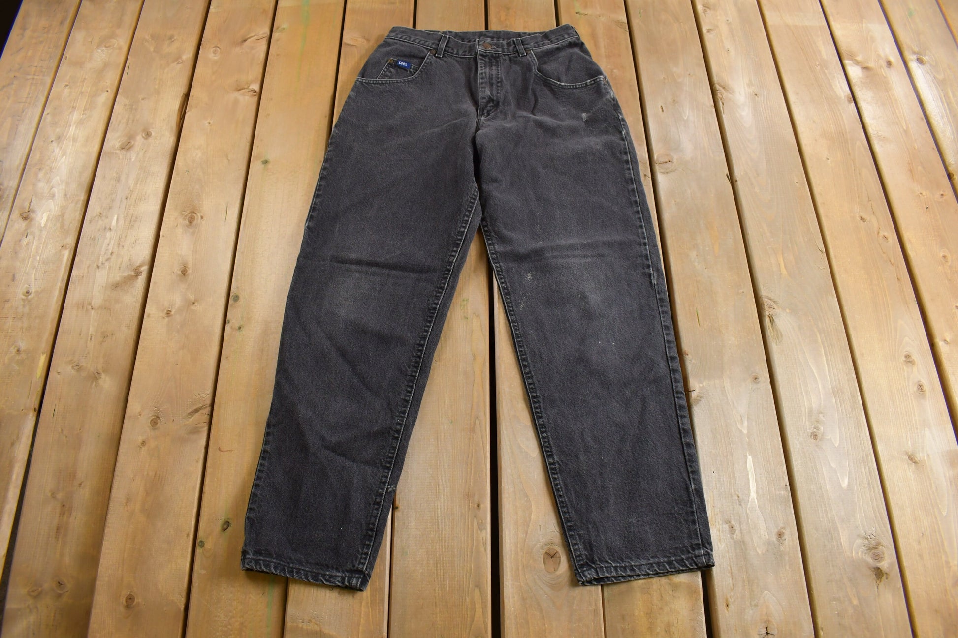 Vintage 1970s Lee Black Wash Jeans Size 30 x 30