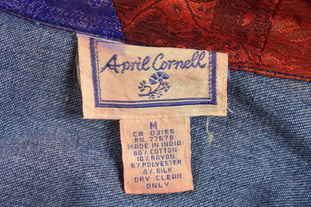 Vintage 1990s April Cornell Light Denim Jacket