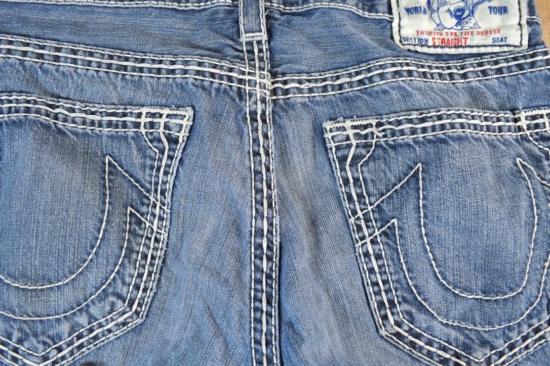 Vintage Y2K True Religion Skinny Jeans Size 31x28 Made In USA